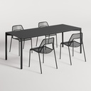 Comeuppance + Hot Mesh Large Dining Set