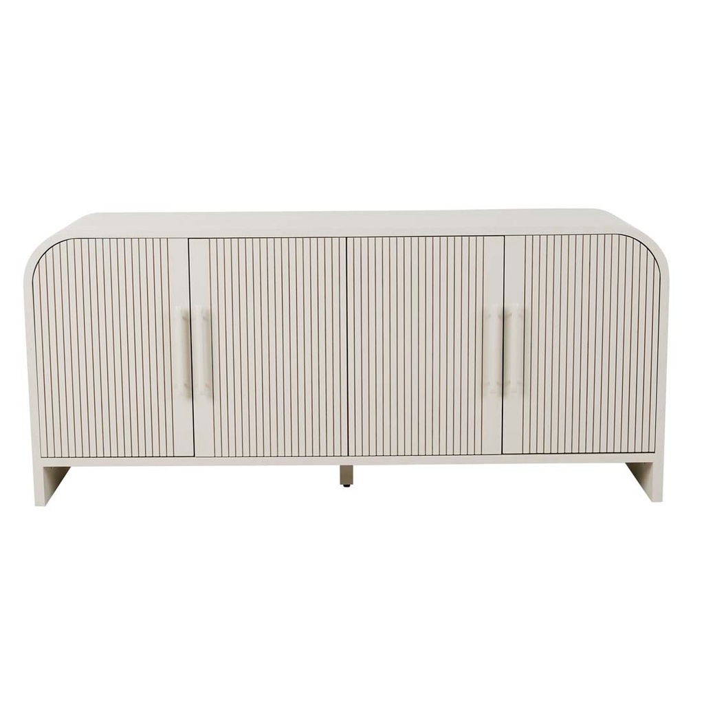 [CHLOE-CHANNEL-BUFFET-BONE-BUF-CHLO-CHAN] Chloe Channel Buffet - Bone