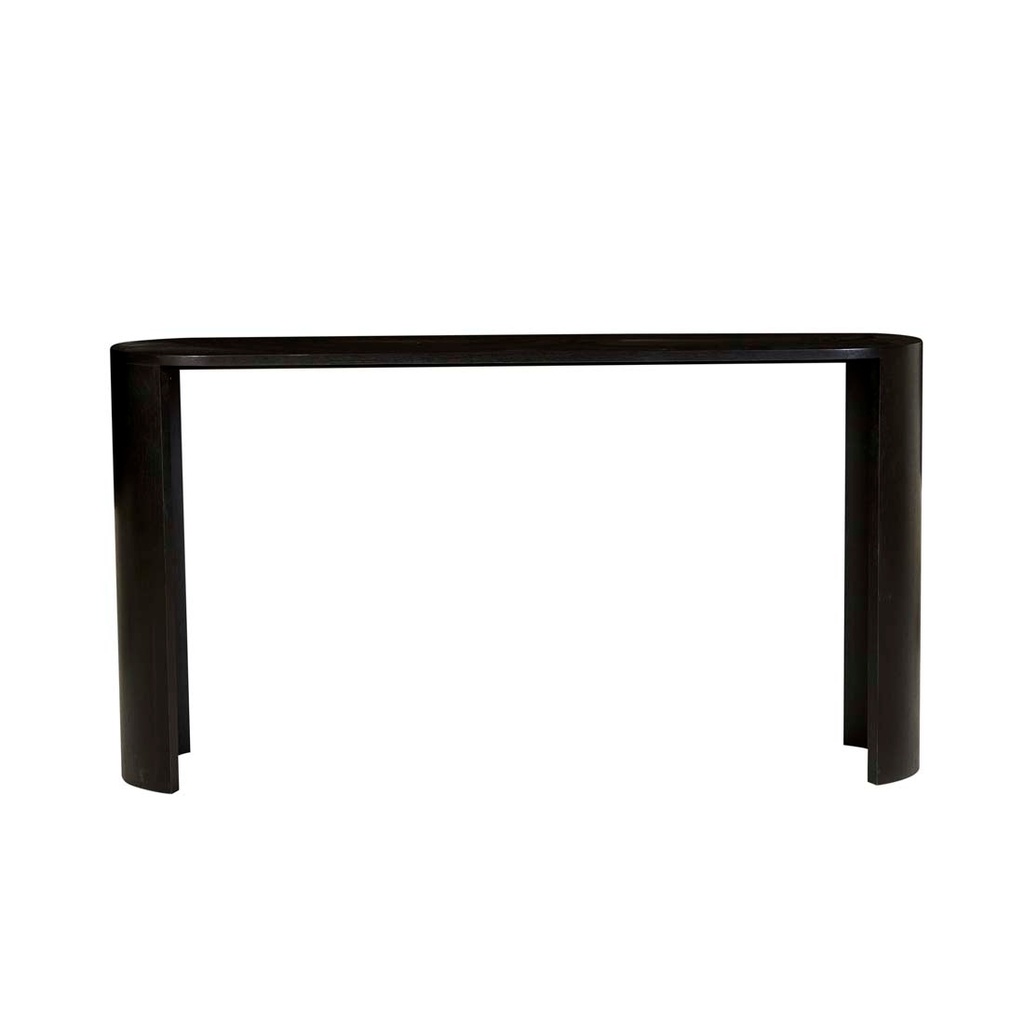 [CLASSIQUE-OVAL-CONSOLE-MATT-DARK-OAK-CONS-CLAS-OVL] Classique Oval Console - Matt Dark Oak