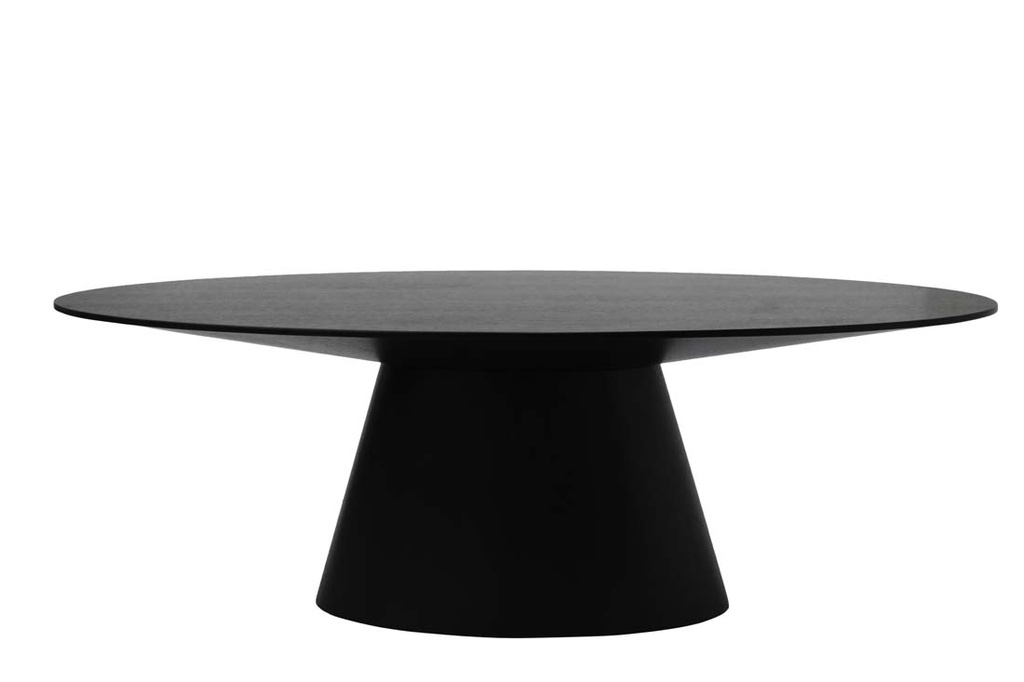 [CLASSIQUE-OVAL-DINING-TABLE-MATT-DARK-OAK-DT-CLAS-OVL-X] Classique Oval Dining Table - Matt Dark Oak