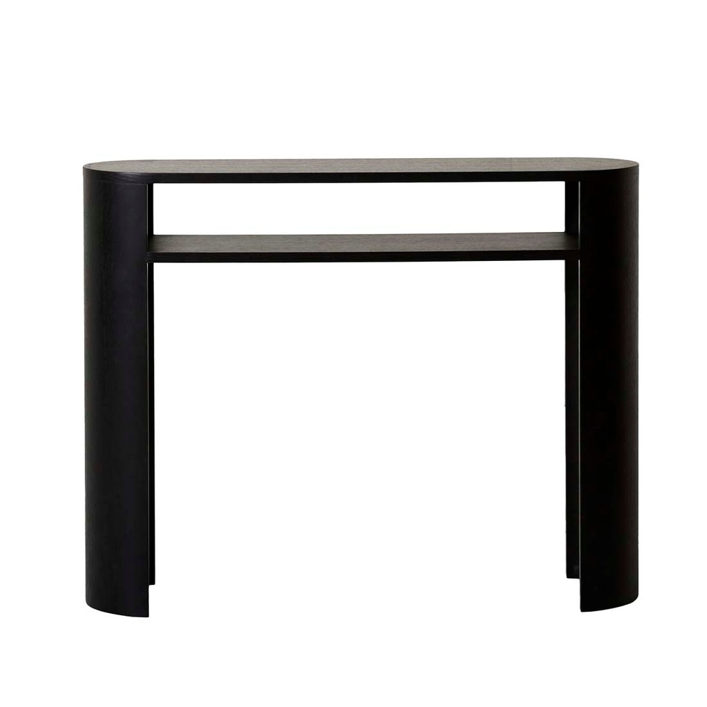 [CLASSIQUE-OVAL-SMALL-SHELF-CONSOLE-MATT-DARK-OAK-CONS-CLAS-OVL-SHF-X] Classique Oval Shelf Console - Matt Dark Oak