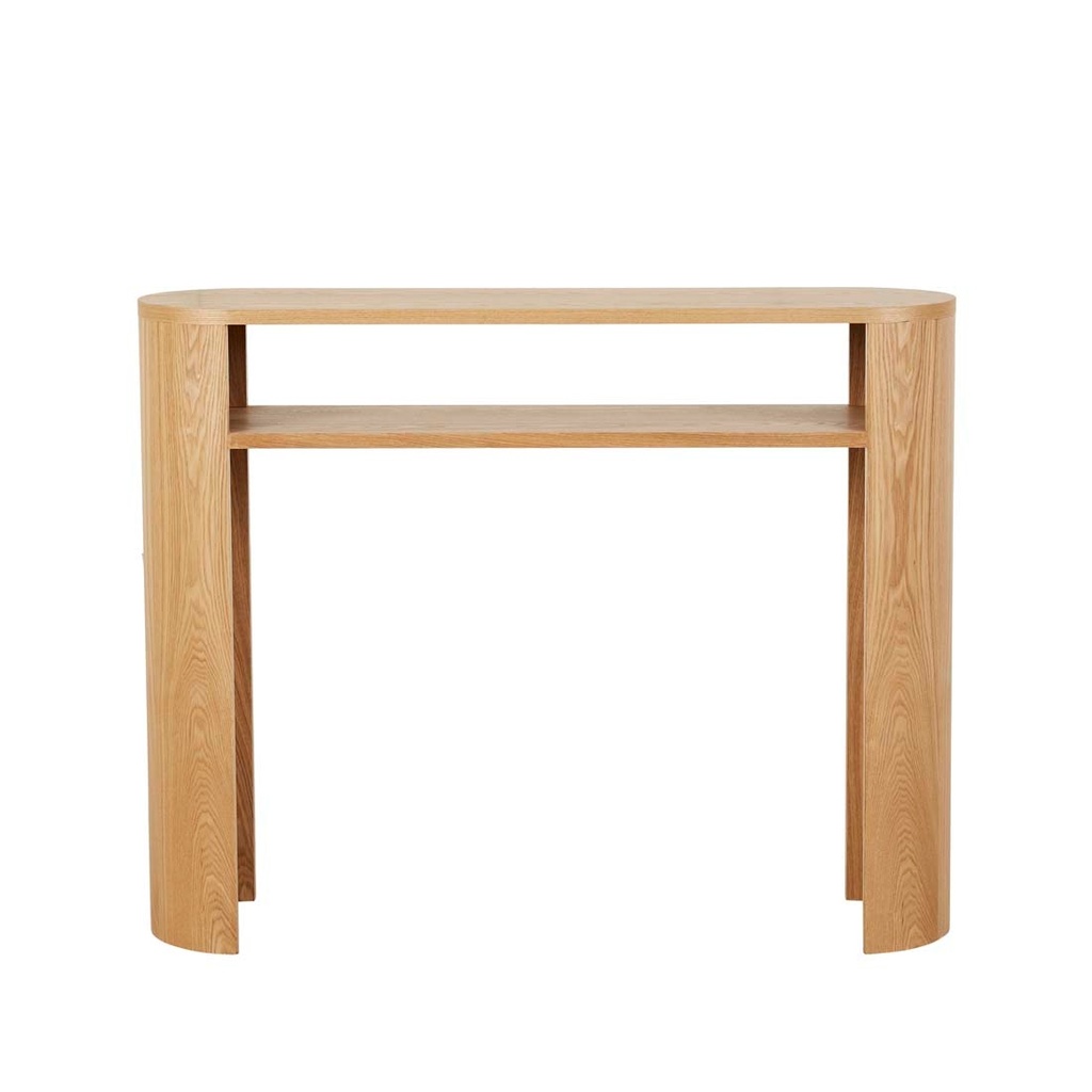 [CLASSIQUE-OVAL-SMALL-SHELF-CONSOLE-NATURAL-ASH-CONS-CLAS-OVL-SHF-X] Classique Oval Shelf Console - Natural Ash