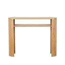 Classique Oval Shelf Console - Natural Ash
