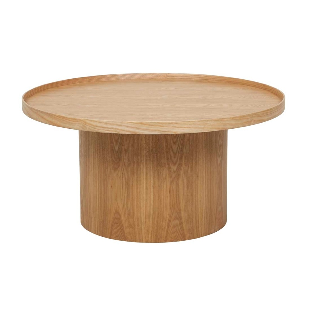 [CLASSIQUE-PEDESTAL-COFFEE-TABLE-NATURAL-ASH-CTO-CLAS-PED] Classique Pedestal Coffee Table - Natural Ash