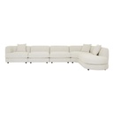 Madrid Curve 1S Centre Sofa - Grey Speckle Boucle
