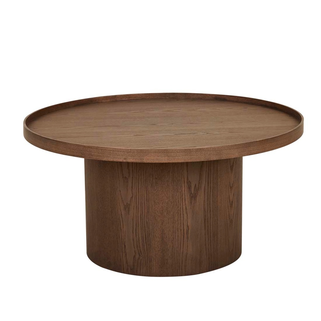[CLASSIQUE-PEDESTAL-COFFEE-TABLE-SMOKED-ASH-CTO-CLAS-PED] Classique Pedestal Coffee Table - Smoked Ash