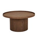 Classique Pedestal Coffee Table - Smoked Ash