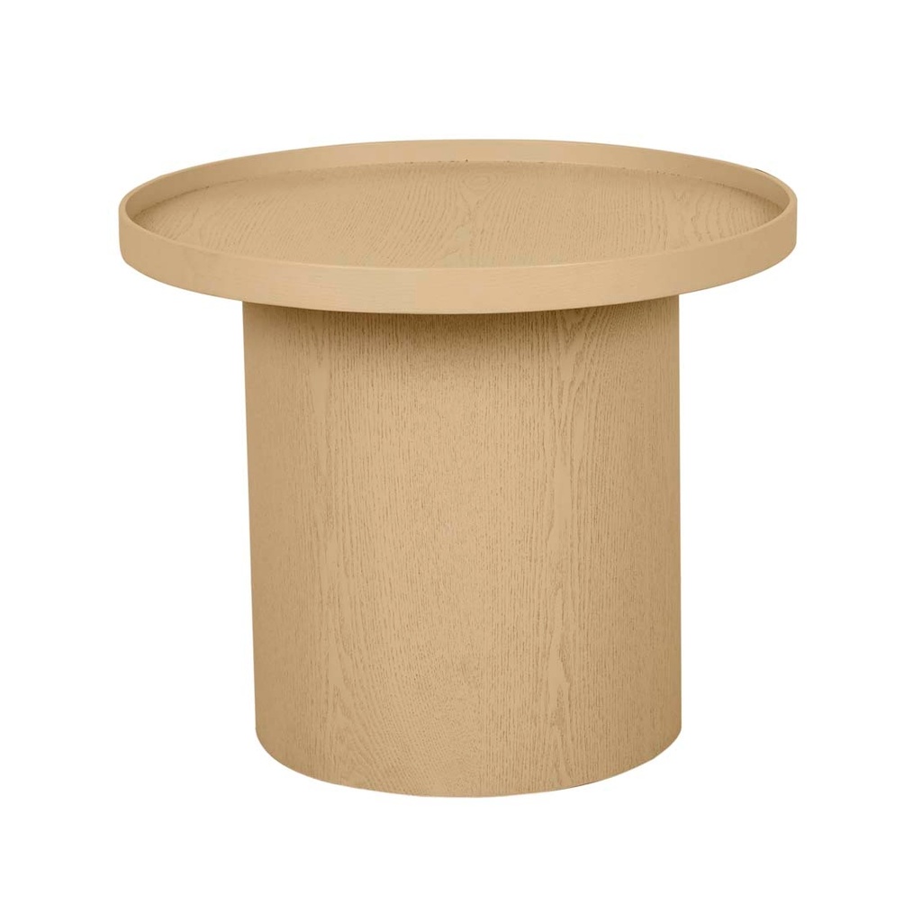 [CLASSIQUE-PEDESTAL-SIDE-TABLE-CAMEL-LTO-CLAS-PED] Classique Pedestal Side Table - Camel