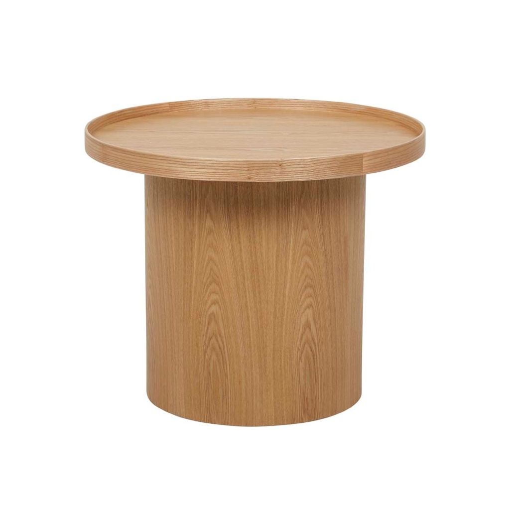 [CLASSIQUE-PEDESTAL-SIDE-TABLE-NATURAL-ASH-LTO-CLAS-PED] Classique Pedestal Side Table - Natural Ash