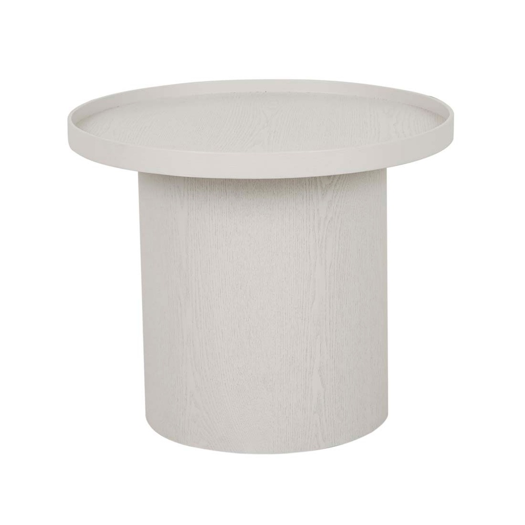 [CLASSIQUE-PEDESTAL-SIDE-TABLE-OYSTER-ASH-LTO-CLAS-PED] Classique Pedestal Side Table - Oyster Ash