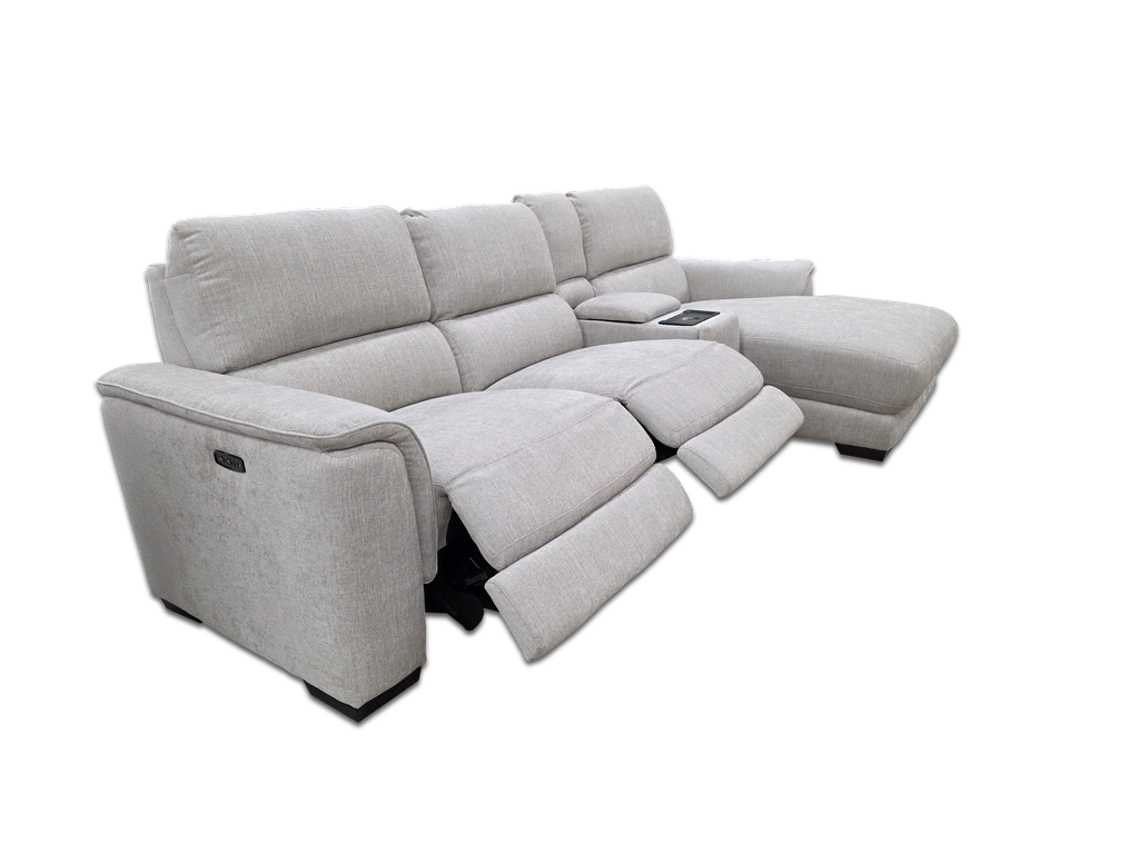 [8520555561113] Barton 3 Seat Chaise with 2 x inbuilt Recliners