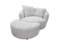 Penzance Swivel Chair + Ottoman (Optional)