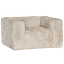 Harlow Sofa | One Seater | Fur Luxe | Vanilla