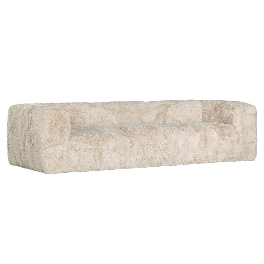 [AK-003FLV] Harlow Sofa | Three Seater | Fur Luxe | Vanilla