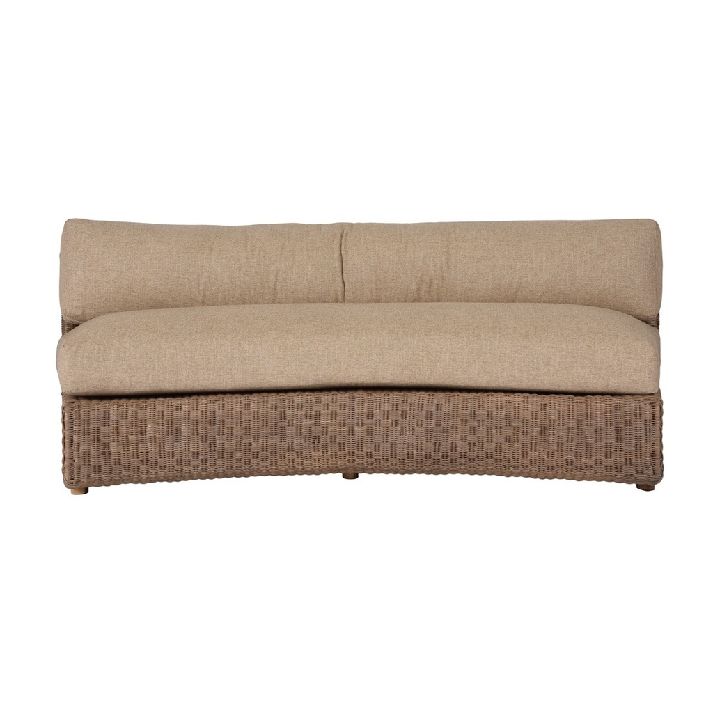 [CLOUD-RETREAT-2-SEATER-ARC-SOFA-MACADAMIA-SPECKLE-CACAO-RATTAN-SOF-CLOUD-RET2S-ARC-MCSP-CCR] Cloud Retreat 2 Seater Arc Sofa - Macadamia Speckle
