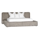 Harlow Bed | Buffalo Leather | Earthy Grey