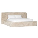 Harlow Bed | Fur Luxe | Vanilla