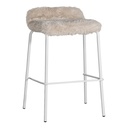 Hotham Barchair | Fur Luxe | Vanilla