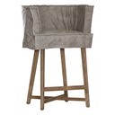 Guatemala Barchair | Buffalo Leather | Earthy Grey