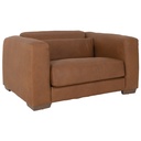 Mukuru Sofa | One Seater | Leather | Cera Brown