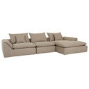 Madrid Fold Left Chaise Sofa - Mercury Boucle