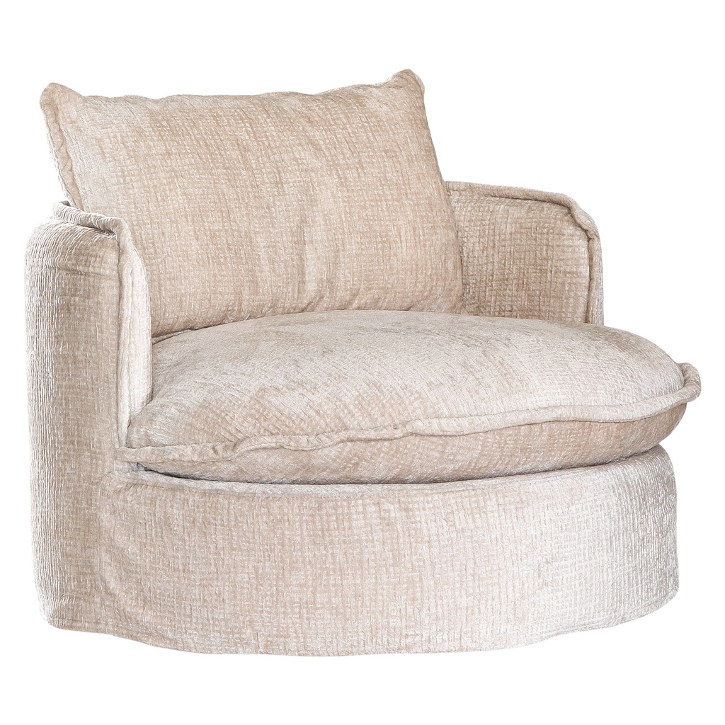 [AS-062SM] Sabora Swivel Chair | Sand Mirage