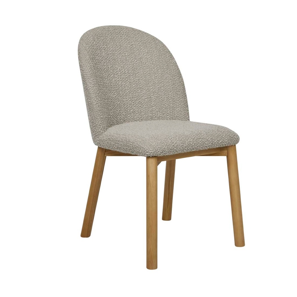 [COHEN-DINING-CHAIR-TAUPE-BOUCLE-NATURAL-ASH-CH-COH-NATURAL-ASH] Cohen Dining Chair - Taupe Boucle - Natural Ash