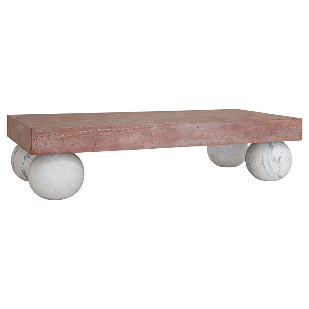[DX-978P] Jewel Travertine & Marble Coffee Table