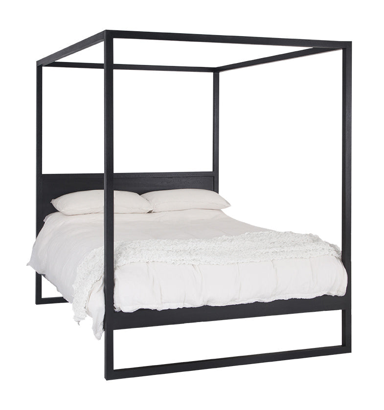 [FW-004B] Strand Four Poster Bed | Black