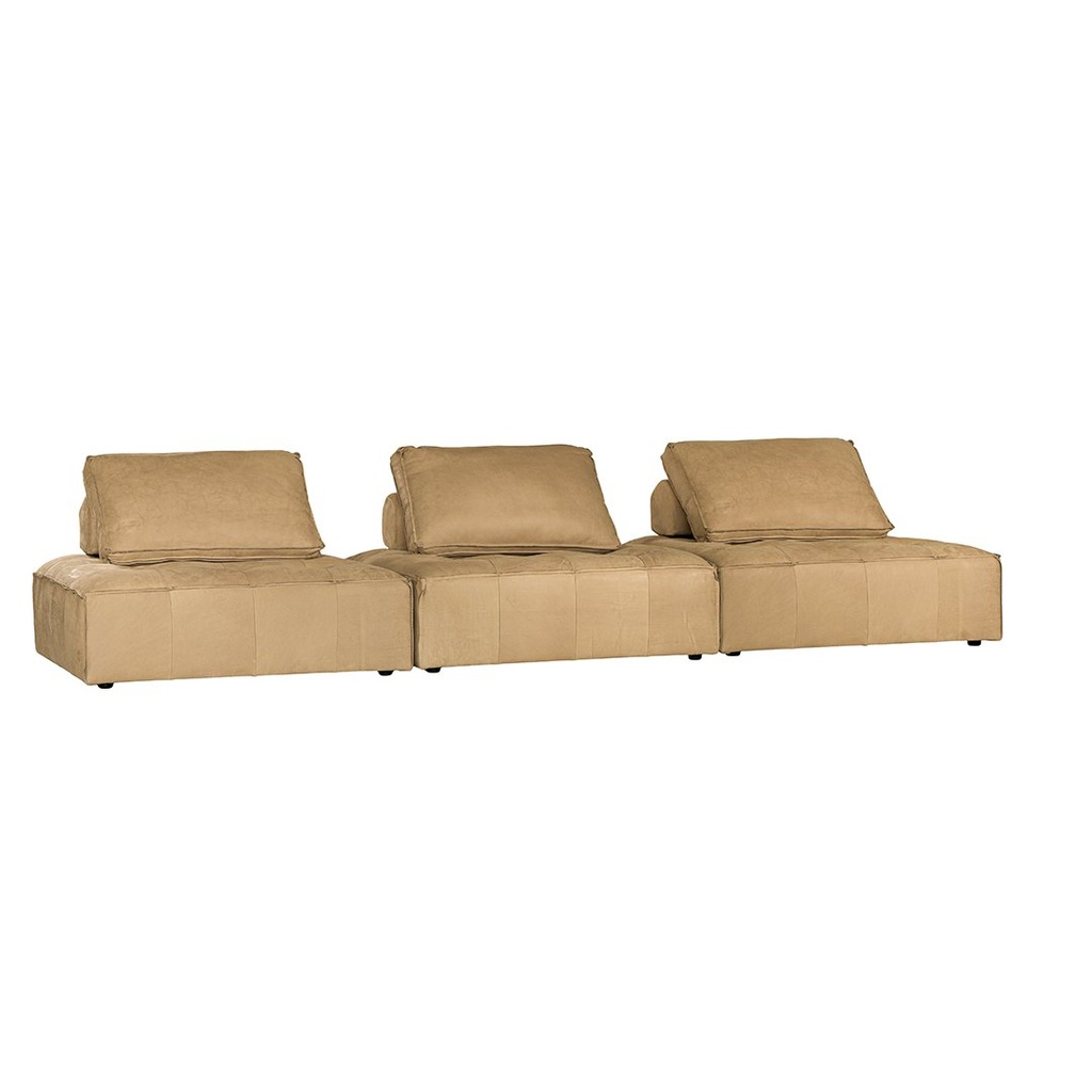 [JS-04CW] Maui Sofa | Aniline Leather | Cashew