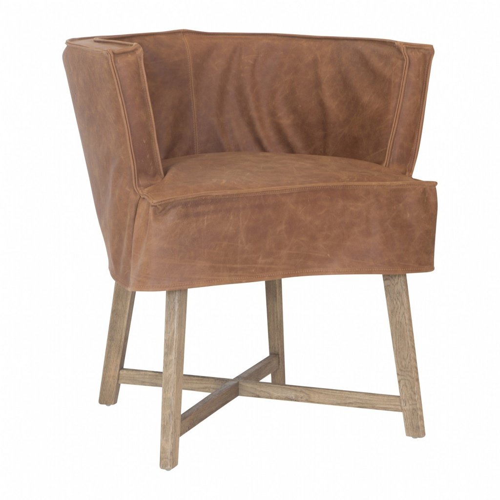 [LN-001BB] Guatemala Dining Chair | Leather | Brogan Brown