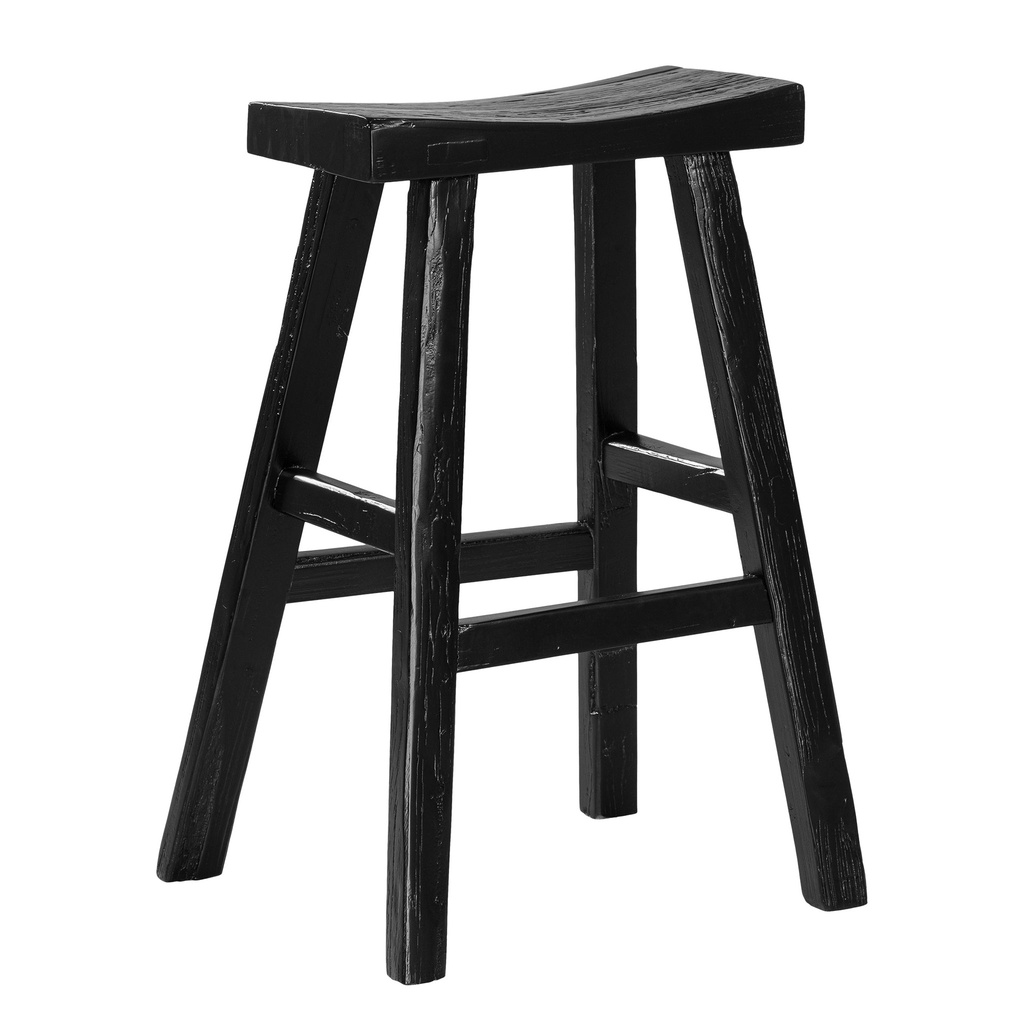 [NT-006B] Kusina Elm Barstool | Black