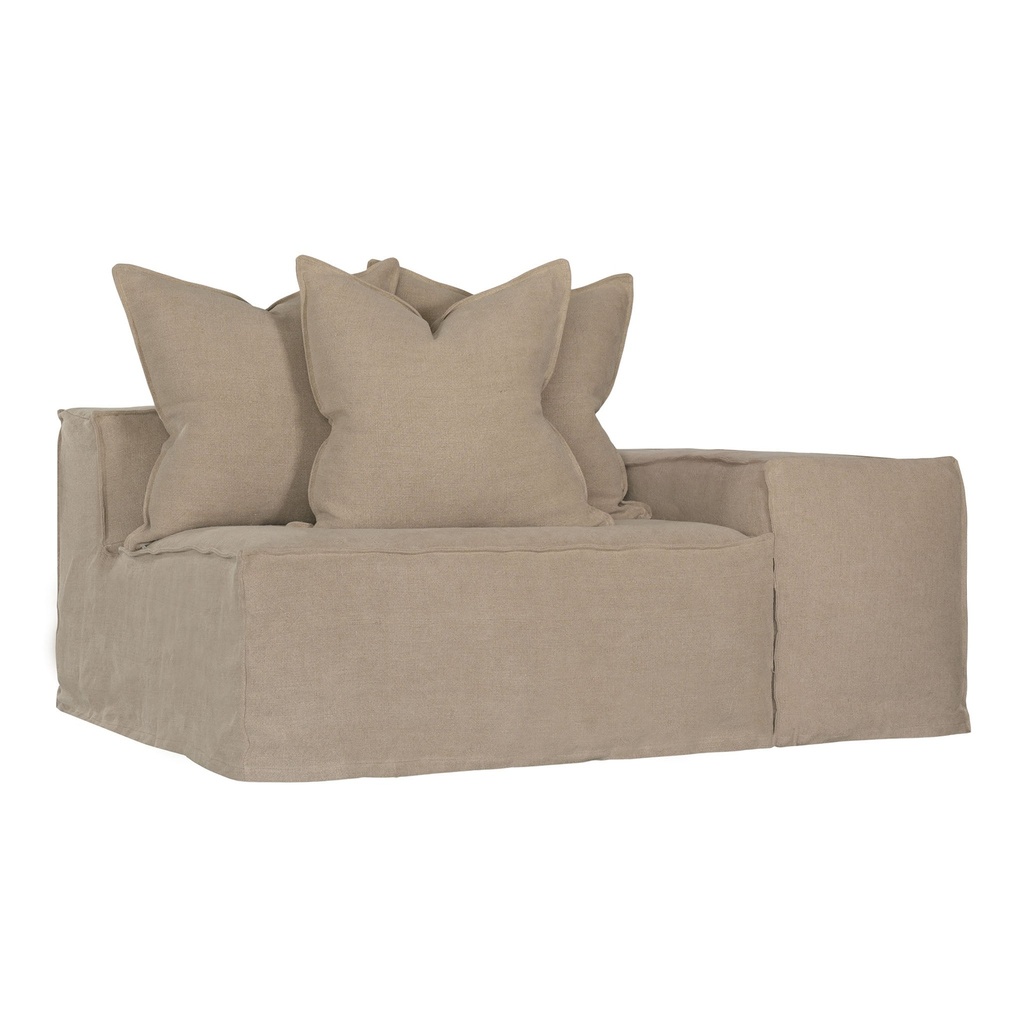 [QA-038RW] Hendrix Modular Sofa | Low Rider Arm | Right Arm Module