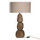 Lulah Table Lamp | Sculptural Composite | Dark Roast