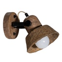 Amia Sculptural Composite Wall Sconce | Dark Roast
