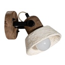 Amia Sculptural Composite Wall Sconce | Light Roast