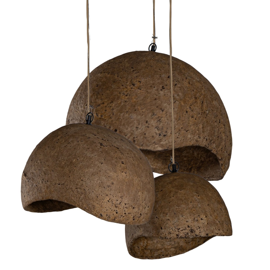 [RI-009SDR] Kala Pendant | Sculptural Composite | Dark Roast