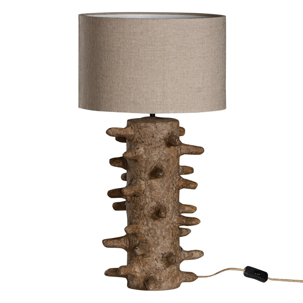 [RI-015DR] Sula Table Lamp | Lamp Sculptural Composite | Dark Roast