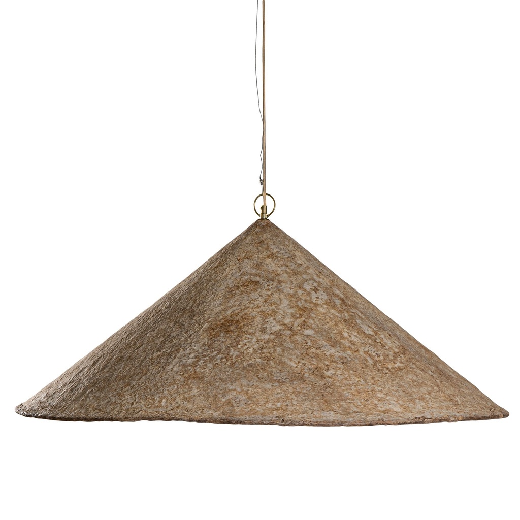 [RI-016LDR] Khufu Pendant | Sculptural Composite | Large | Dark Roast