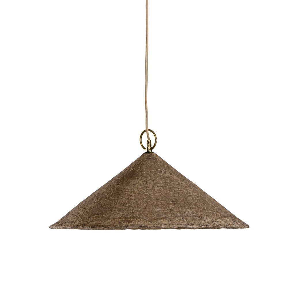 [RI-016SDR] Khufu Pendant | Sculptural Composite | Small | Dark Roast