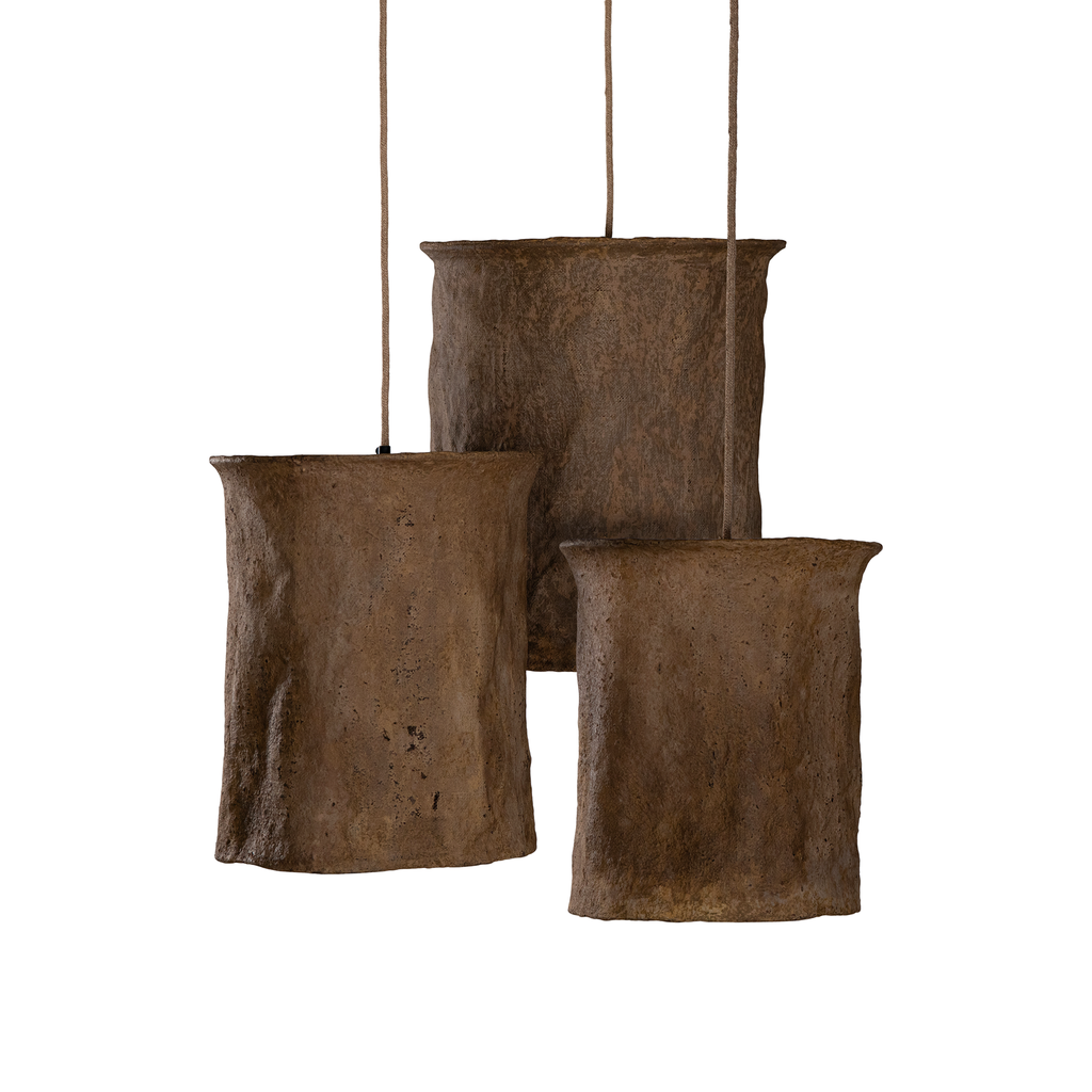 [RI-020XSDR] Bhodi Sculptural Composite Pendant | Dark Roast