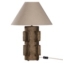 Liwa Sculptural Composite Table Lamp | Dark Roast