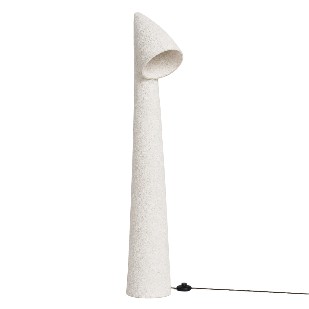 [RI-028LR] Nhara Sculptural Composite Floor Light | Light Roast