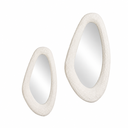 Nhila Sculptural Composite Mirror | Light Roast