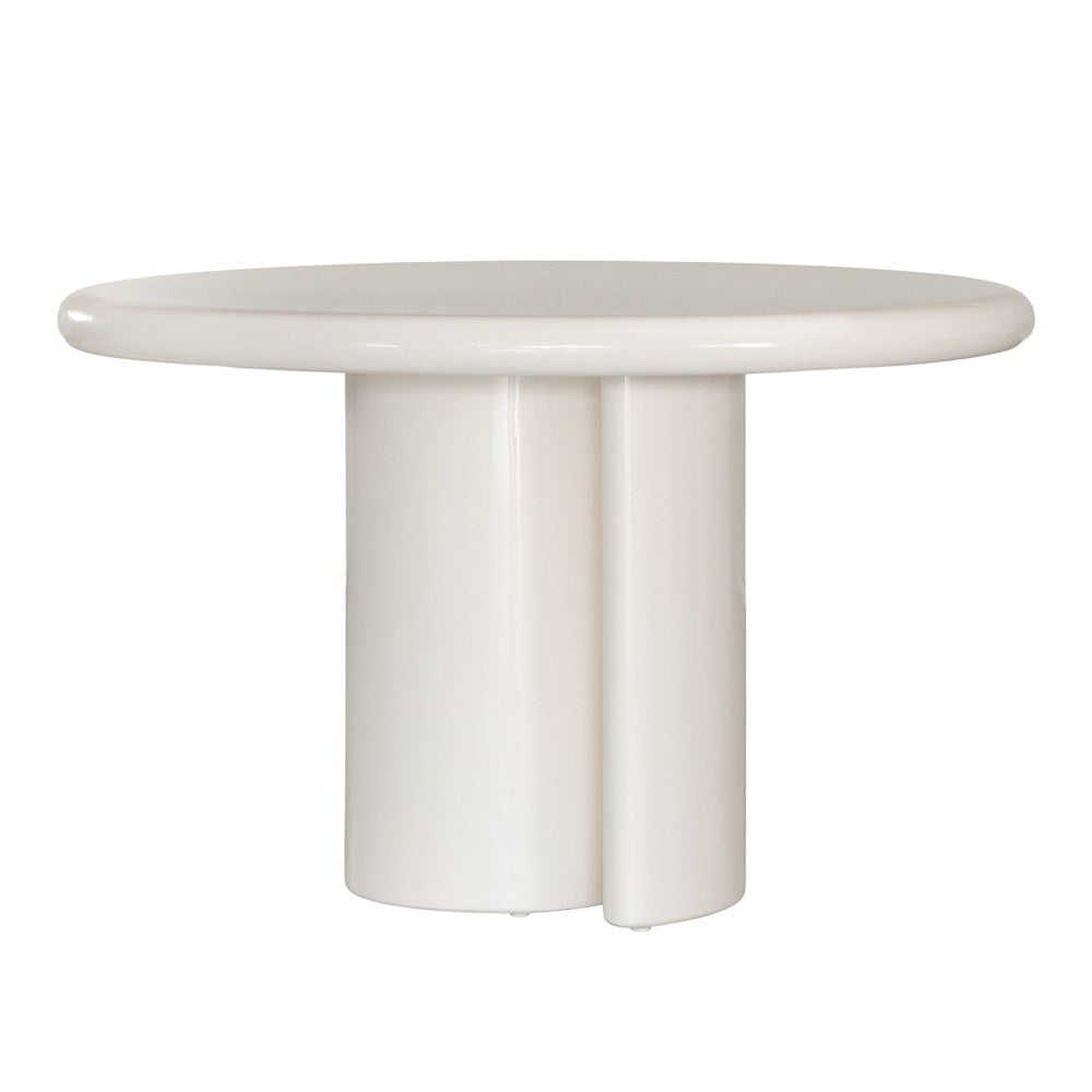 [SR-02W] Salalah Dining Table 1.2m | High Gloss Vanilla