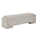 Curva Bench Seat - Oat Sherpa