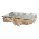Hand-Carved Teak Root Coffee Table