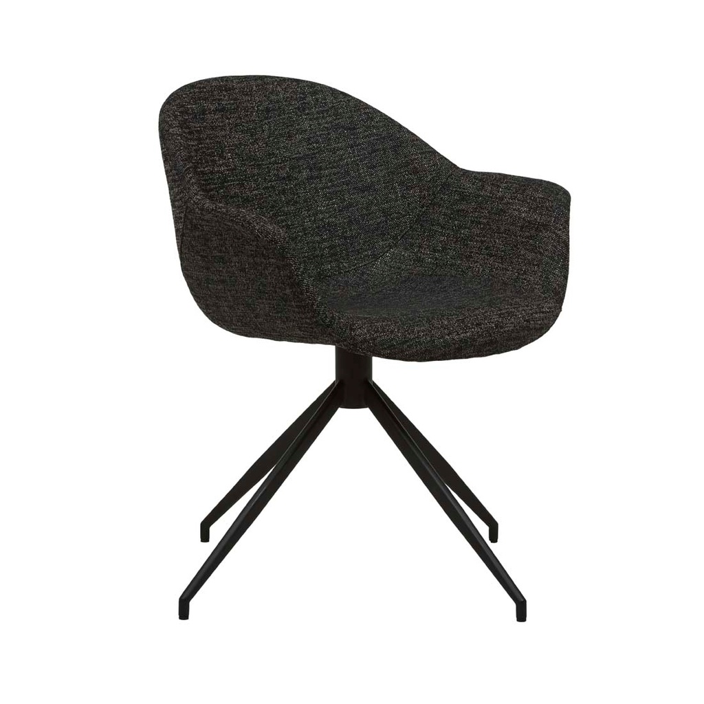 Daisy Spider Leg Office Chair - Ebony Weave