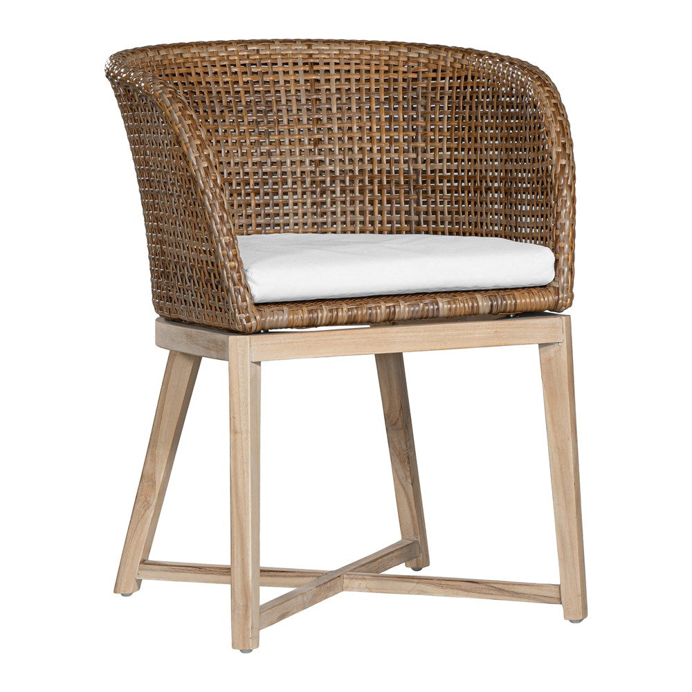 [WC-514PN] Tula Dining Chair | Polyrattan | Natural