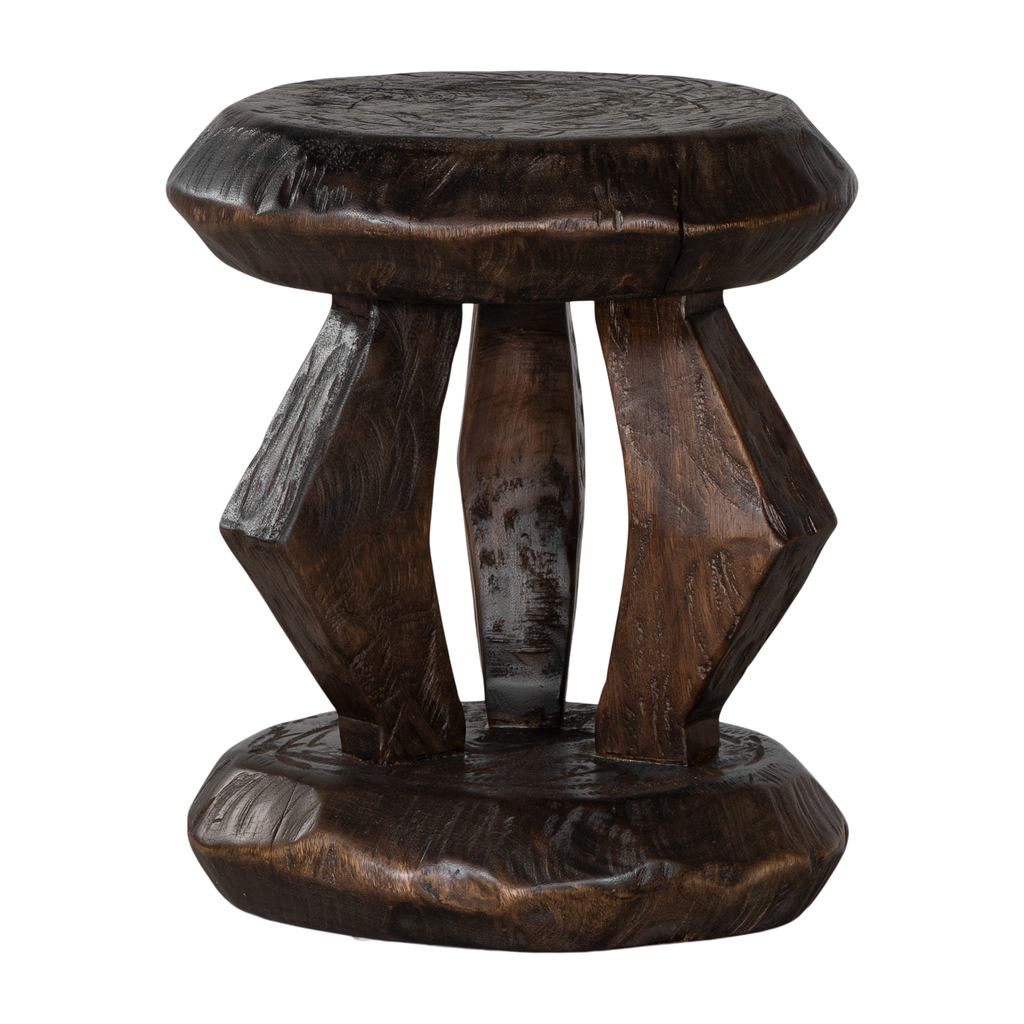 [WC-566T] Tsuana Stool | Truffle